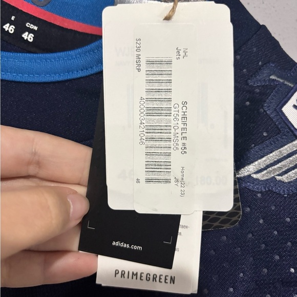 Winnipeg Jets Scheifele Navy and White NHL Jersey - Picture 4 of 6